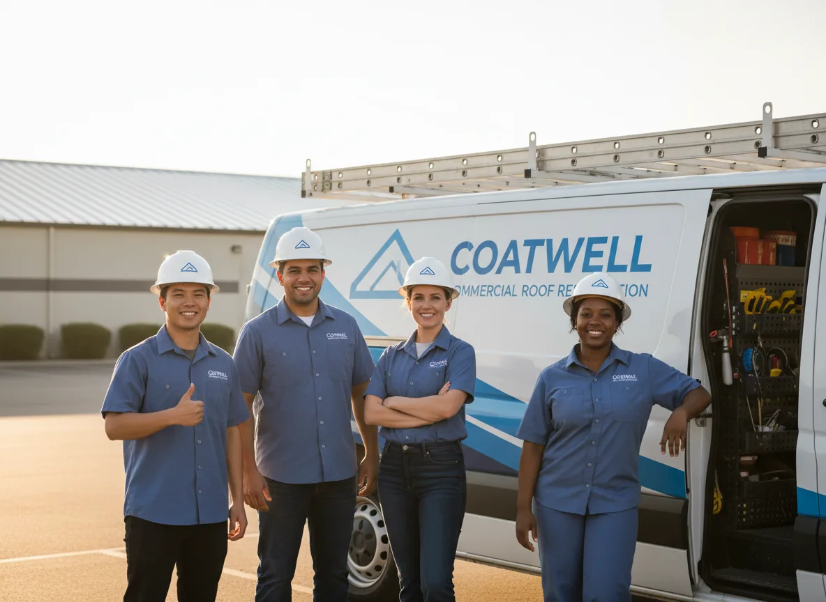 Commercial roof coating company in Dale, IL